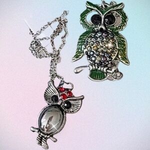 Crystal Owl Pendant Choice